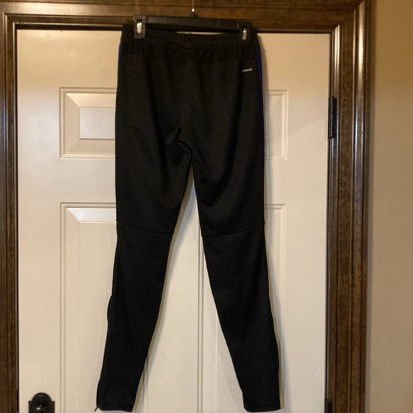 Small Adidas Climacool Black and Blue Athletic Pants with Pockets - Picture 8 of 15